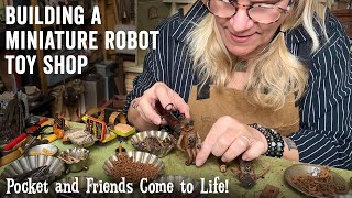 Building a Mini Robot Toy Shop inside the studio.