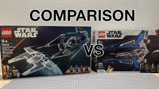 LEGO STAR WARS MANDALORIAN STARFIGHTER COMPARISON