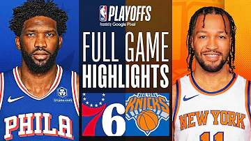 #7 76ERS at #2 KNICKS | FULL GAME 2 HIGHLIGHTS | April 22, 2024