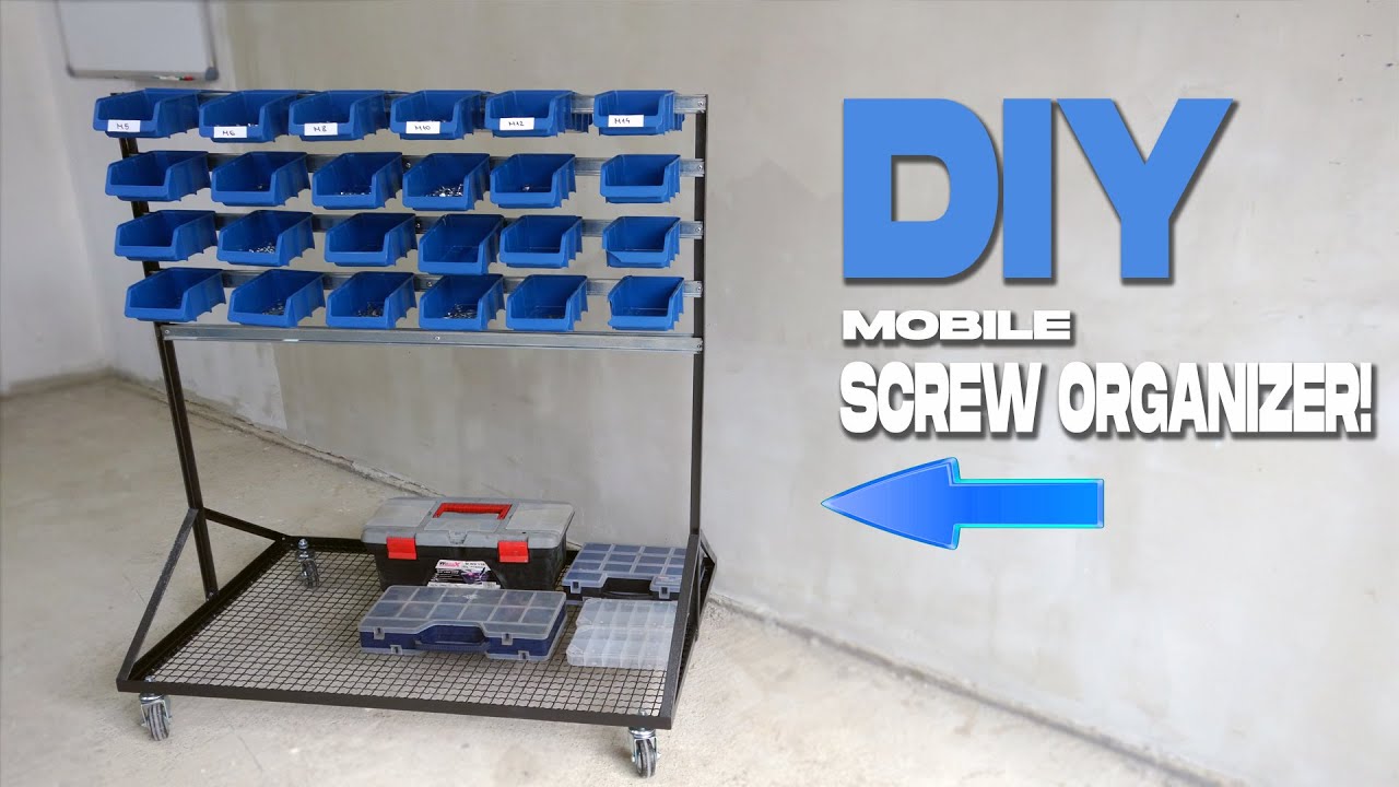 DIY Workshop Mobile Screws Organizer 