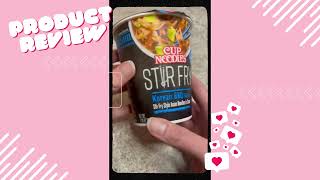Nissin Cup Noodles Stir Fry Noodles Korean BBQ Flavor Review