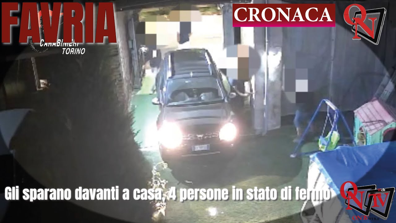 FAVRIA – Gli sparano davanti a casa, 4 persone in stato di fermo