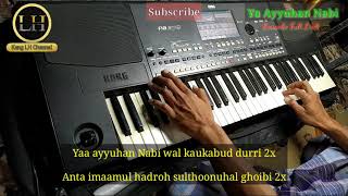 Ya Ayyuhan Nabi Karaoke Full Lirik Versi Rebana Audul Marom - Cover Korg Pa600 screenshot 5