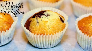 Soft and Moist Easy Marble Muffins Recipe