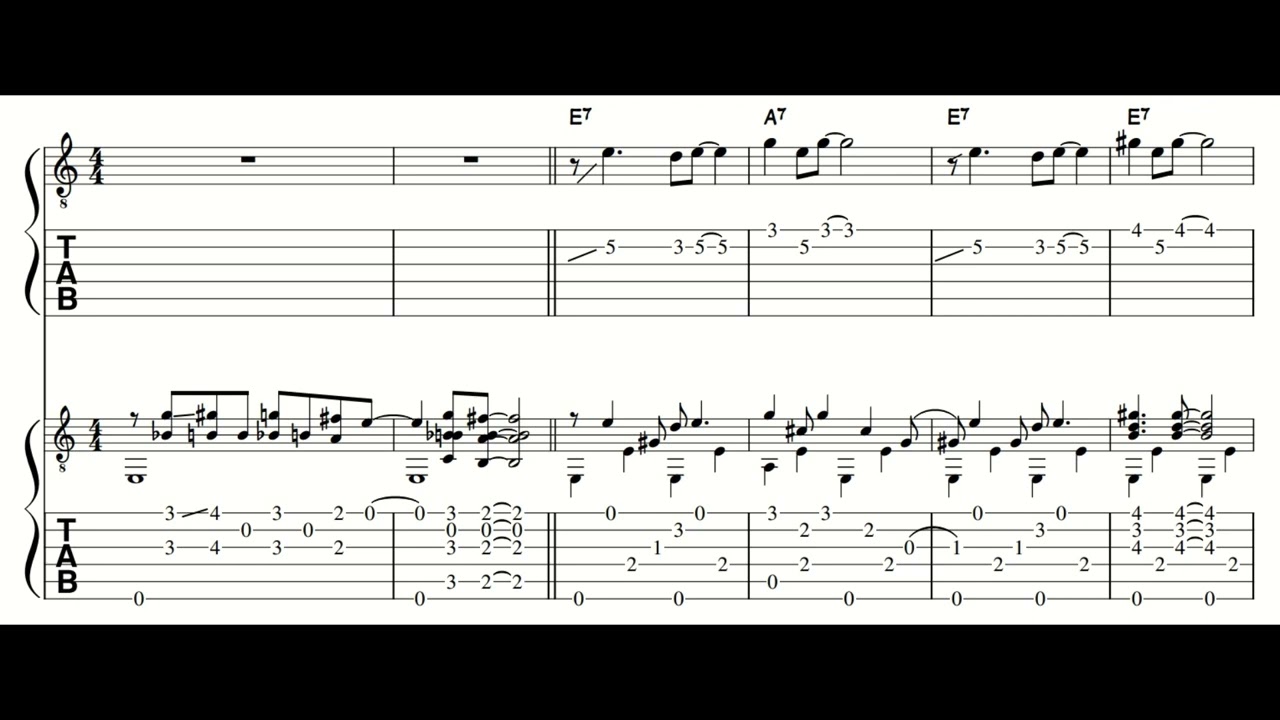 Fingerstyle Blues Duo inspired by GuitarNick | Guitar Tab - YouTube