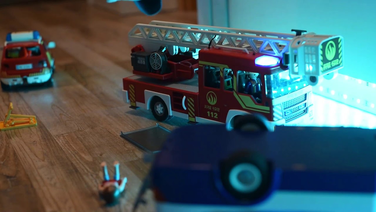 Playmobil Car Crash Autounfall Auto Unfall Feuerwehr Krankenwagen YouTube
