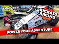 Power Your Adventure - KickAss Racing with Jefferies Motorsport Q74 Wingless Sprintcar