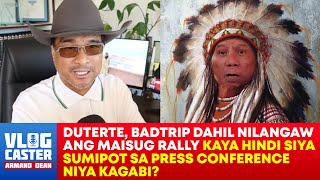 Duterte, In-Indian ang Sariling Presscon sa QC! Organizers\/DDS Vloggers Nganga, Iyak sa Kakahintay!