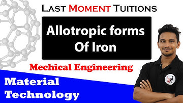 Allotropic forms Of Iron | Material  Technology Lectures In Hindi