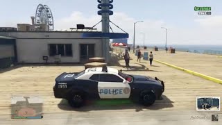 GTA 5 online rp police patrol in del perro