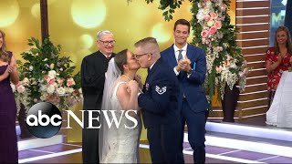 DIY-loving couple says 'I do' live on 'GMA'