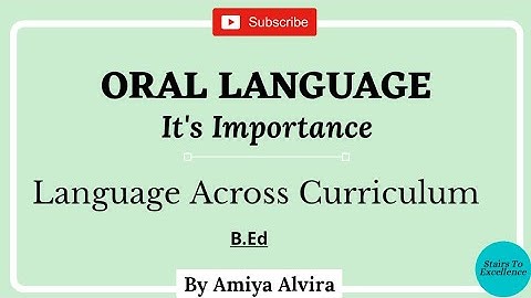 Oral Language | It