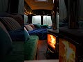 Rainy Campervan Cosy Vibes 🚐🌧️🛏️ #campervan #campfire #vanlife #relax #cozy #rain #camping #travel