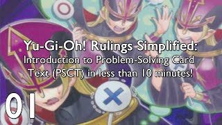 Yu-Gi-Oh! Rulings Simplified 01: Introduction to PSCT in less than 10 minutes!