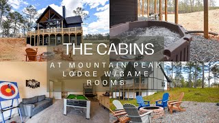 The Cabins at Mountain Peak Retreat with Game Rooms