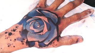 Abstract rose - Tattoo time lapse