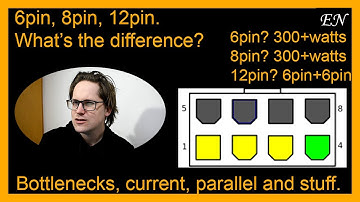 GPU 6 pin 8 pin (nvidia) 12 pin connector explained - 75w 150w 250w 360w - adaptors and stuff