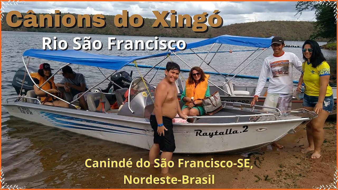 Passeio pelos Cânions do Xingó no Rio São Francisco.