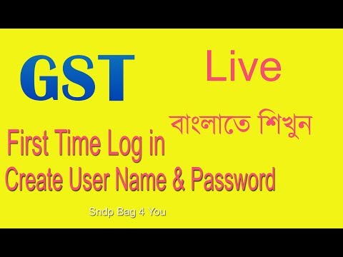 How to login first time gst portal create user name and password | LIVE DEMO