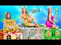 We Build a Secret Room! Poor vs Rich vs Giga Rich Secret Room
