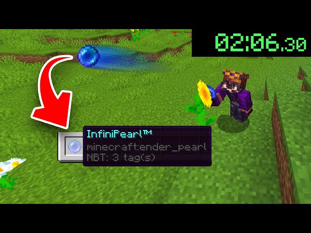 Minecraft MORE ENDER PEARLS MOD / THROW WEIRD ENDER PEARL FOR