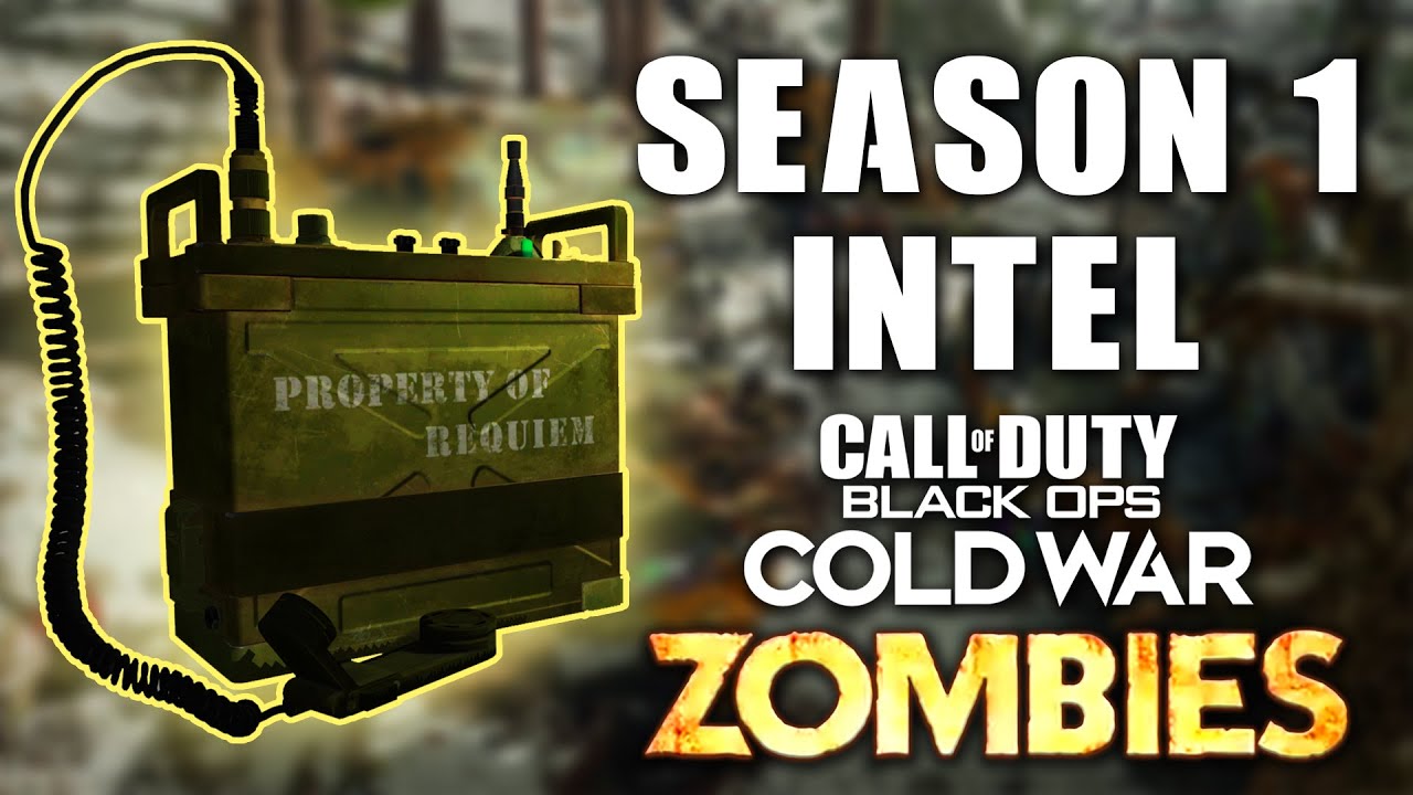 100 SEASON 1 INTEL GUIDE DIE MASCHINE COLD WAR ZOMBIES INTEL YouTube
