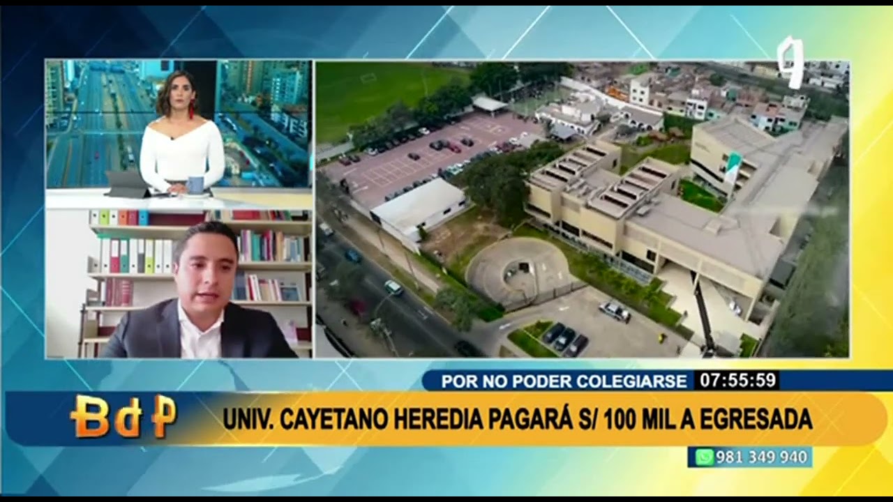 Universidad Cayetano Heredia tendrá que pagar S/100 mil a egresada que no pudo ejercer carrera