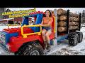 ASMR Restoration – We Found &amp; Rebuilt a Giant LEGO Logging Truck Buried &amp; Forgotten Under the Snow