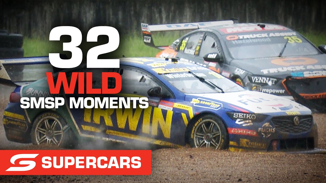 ⁣32 WILD moments from the Beaurepaires Sydney SuperNight | Supercars 2022