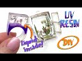 Dried flowers and UV Resin- Hollow ring with liquid inside-DIY- Tutorial