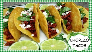 CHORIZO TACOS USING WALMART BEEF CHORIZO - CINCO DE MAYO RECIPE