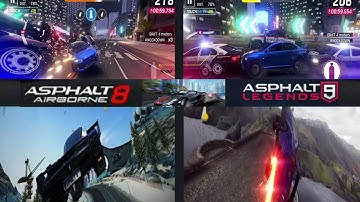 ASPHALT 8 VS ASPHALT 9 LEGENDS | ULTIMATE COMPARISON |GRAPHICS, INTRO, NITRO, WRECK, JUMP, FINISHING