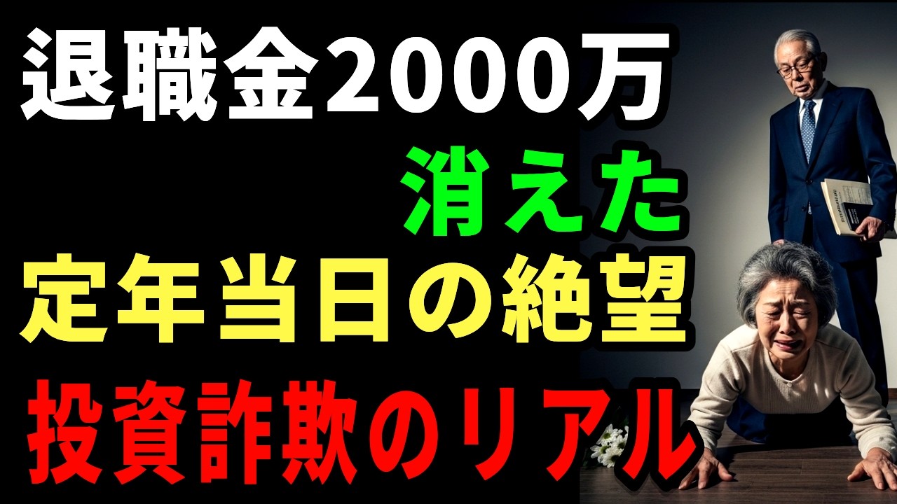 【老後破産】「ごめんなさい…退職金2000万、全部溶かしたの」定年翌日、妻の土下座。流行りの『投資詐欺』が真面目な夫婦を地獄に落とすまで