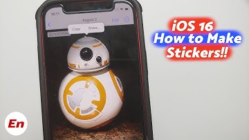 iOS 16 How To Make Stickers!!