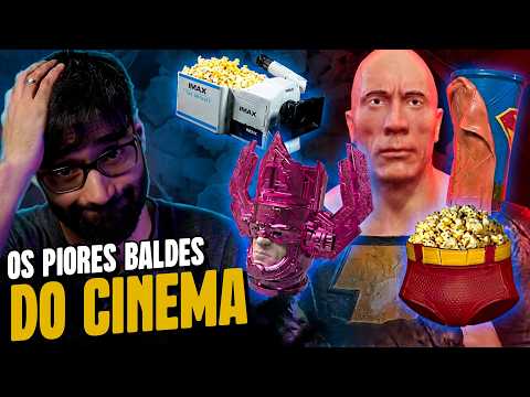 ISSO TÁ FORA DE CONTROLE! OS PIORES BALDES DE PIPOCA do CINEMA