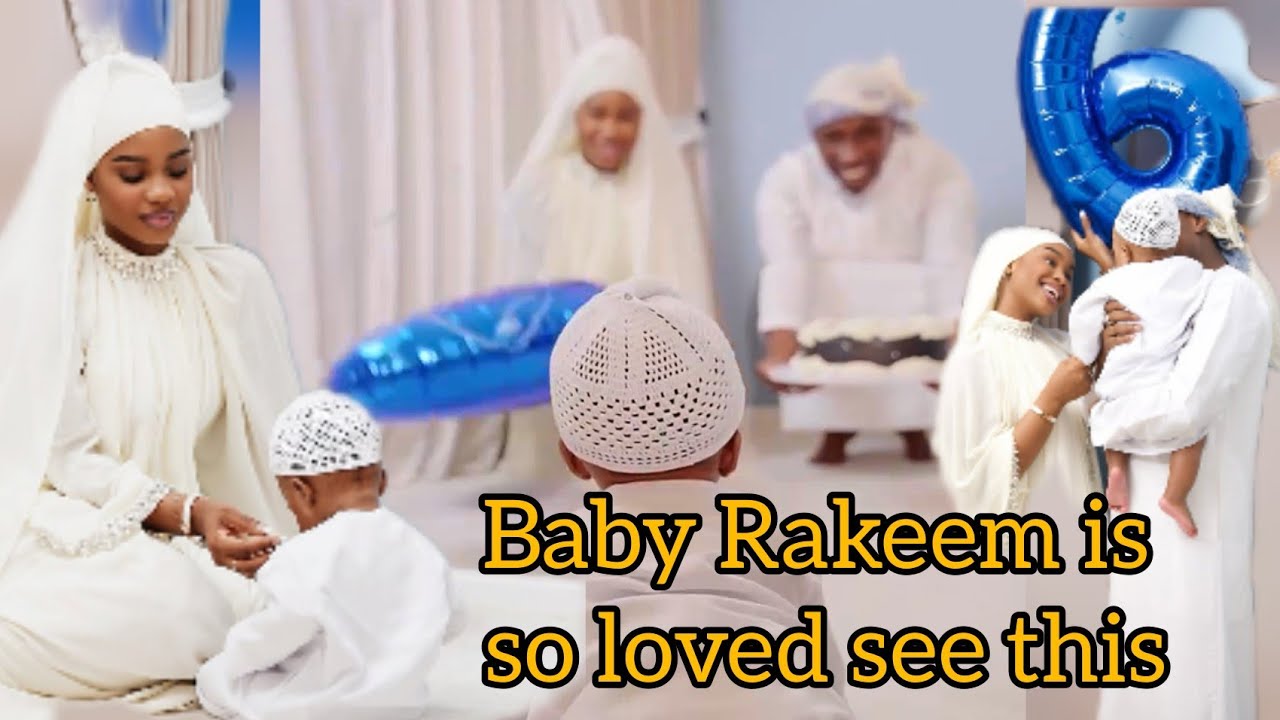 Mama Rakeem & Daddy  celebrates  new baby at six month in a special way . 😲