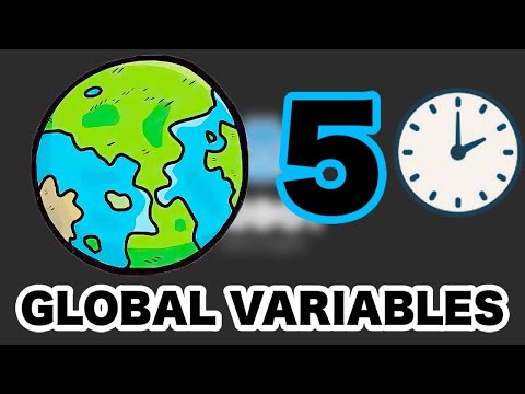 Make Global Variables in 5 SECONDS!