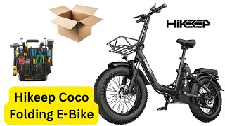 HiKeep Coco Folding E-Bike Unboxing, Setup, & First Ride  @Hikeep-ebike-official