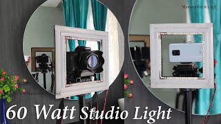 How to make 60 Watt Photography Light || How to make a Ring Light at home || YouTube Studio Setup