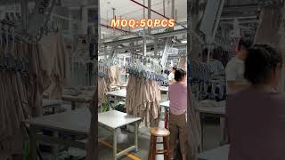 From Fabric to Finished Garment 🏭MOQ 50 PCS #streetwearbrand  #clothingmanufacturer #garmentfactory