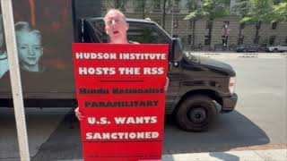 Why I Protested Hudson Institute Laundering India's RSS Paramilitary