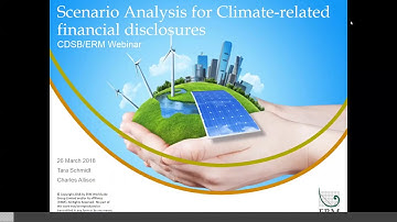 TCFD scenario analysis – First steps