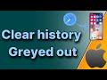 Clear History Of Safari Grayed Out In IPhone Fix 