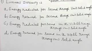Solved problem of Electromagnetic waves, Photometry and Optical Instruments