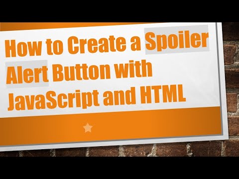 How to Create a Spoiler Alert Button with JavaScript and HTML