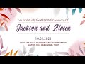 Join Us Virtually For The Wedding Of -  JACKSON Weds ALREEN