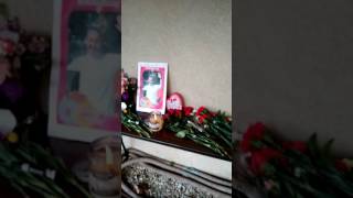 Memorial table and wall for Jessika