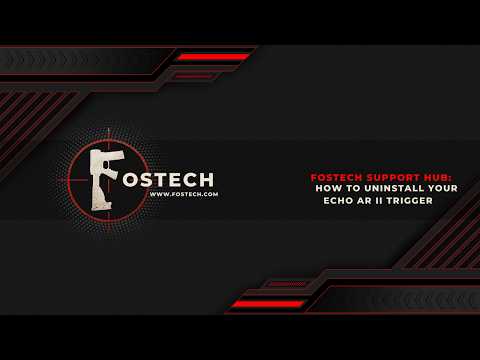 How to uninstall the Echo AR II Trigger