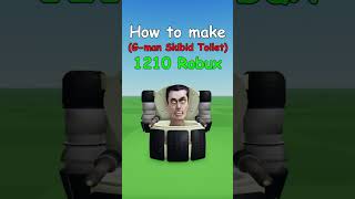 How To Make G-Man Skibid Toilet In Roblox