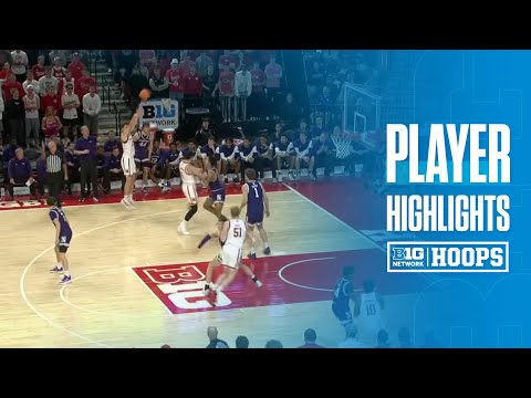 Pryce Sandfort Highlights vs. Northwestern | Nebraska Basketball | 02/14/2026